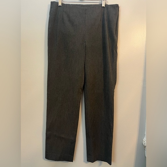 Talbots Refined Bi-Stretch Straight-Leg Pants Charcoal Grey Heather Size 8 - Picture 2 of 13